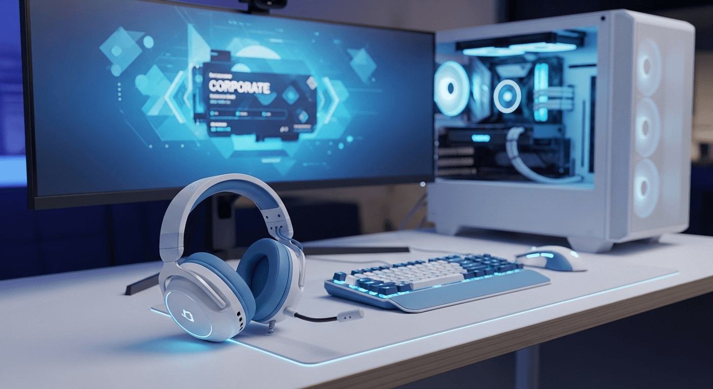 Headset gaming Sades SA-722 D-Power dengan desain stylish warna biru dan pink dilengkapi mikrofon fleksibel untuk gaming dan multimedia